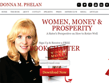 Tablet Screenshot of donnamphelan.com